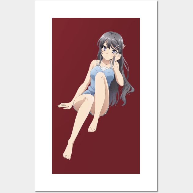 Sakurajima Mai Wall Art by Shiromaru